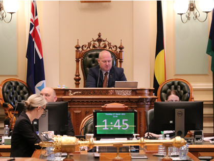 Mace gold in Legislative Assembly