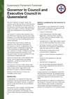 Factsheet 4.2 - Governor In Council and Executive Council in Queensland