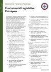  Factsheet 3.23 Fundamental Legislative Principles