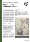  Factsheet 3.20 - Abolition of the Legislative Council