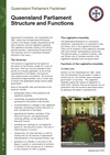 Factsheet 3.3 - Queensland Parliament Structure and Functions